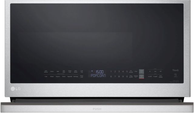 LG 2.1 Cu. Ft. PrintProof™ Stainless Steel Over The Range Microwave-6