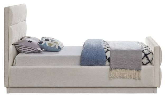 Meridian Furniture Paxton Cream Twin Upholstered Panel Bed-3