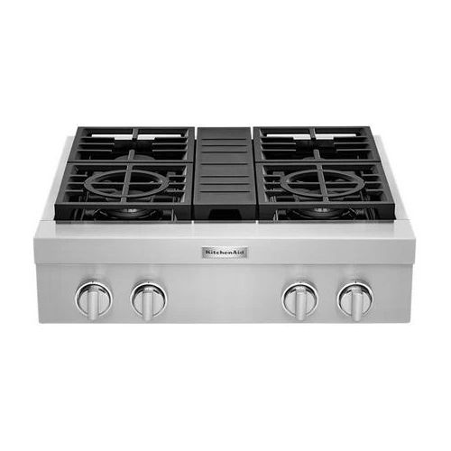 KitchenAid® 30" Stainless Steel Gas Rangetop-3