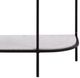 Dovetail Furniture Brian White Console Table with Black Base-5