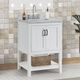 Furniture of America® Reston White 25" Vanity with Top and Sink-0