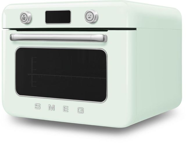 Smeg 50's Style 20" Pastel Green Countertop Combi Steam Oven-4