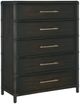 Hooker® Furniture Retreat Pole Rattan Black Sand 5-Drawer Chest-0