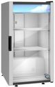 Hoshizaki 21" 7 Cu. Ft. Silver Single Section Glass Door Countertop Merchandiser Refrigerator-1
