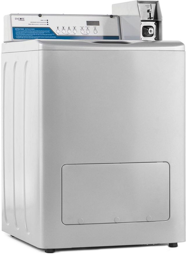 Crossover 2.0 2.9 Cu. Ft. Silver Gray Agitator Top Load Commercial Washer-1