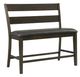 Elements International Mango Dark Brown/Dark Gray Counter Bench-0
