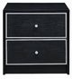 ACME Furniture Jabir Black Accent Table with Silver Accents-1