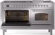 Ilve® Nostalgie II Series 60" Stainless Steel Pro Style Dual Fuel Range-2