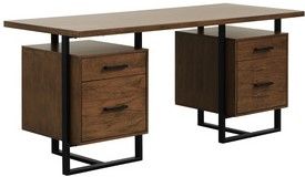 Mazin Furniture Sedley Walnut Writing Desk-2