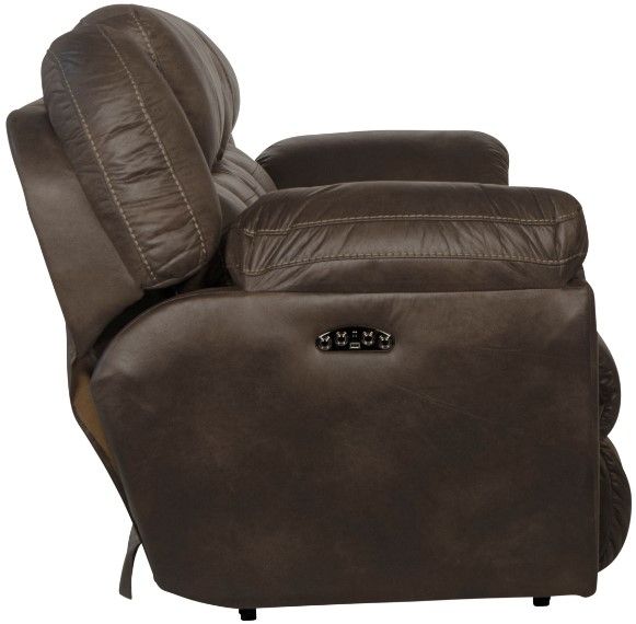 Catnapper® Ferrington Dusk Power Headrest with Lumbar Power Lay Flat Reclining Sofa-5