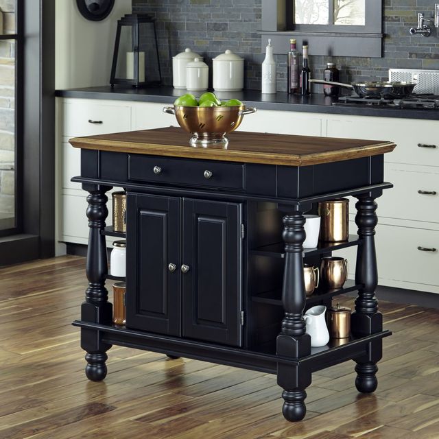 homestyles® Americana Black Kitchen Island-2