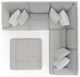 Jackson Furniture Logan 3-Piece Gray L-Shape Sectional-4