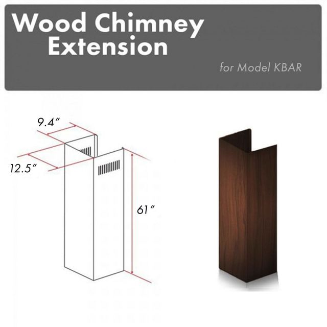 Zline Wooden Chimney Extension-1