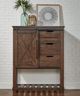 A-America® Sun Valley Rustic Timber Barn Door Accent Cabinet-1