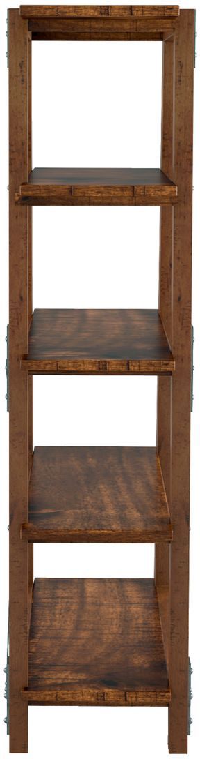 Homelegance® Holverson Gunmetal/Rustic Brown Bookcase-3