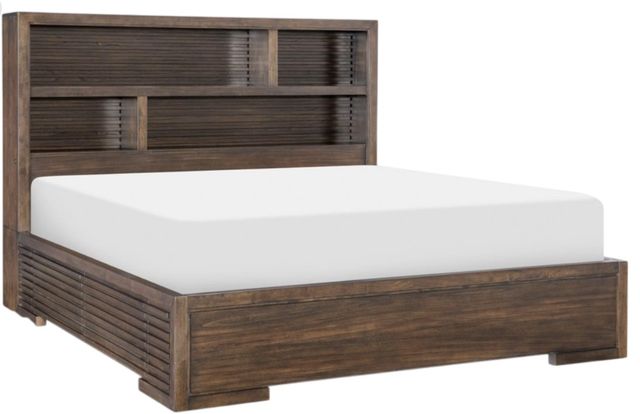 Legacy Classic Architect Onyx King Bookcase Panel Bed with 2-Side Storage-0