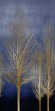StyleCraft Trees Blue/Gold Wall Art-1