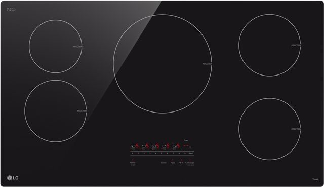 LG 36" Black Smart Induction Cooktop with UltraHeat™ 4.3kW Element-0