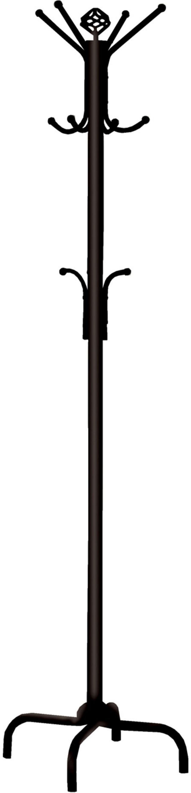 Monarch Specialties Inc. 70" Black Metal Coat rack-0