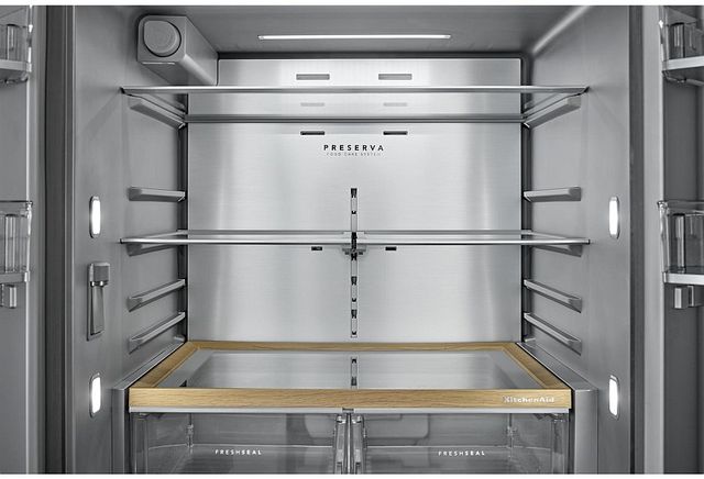 KitchenAid® 36" 30.5 Cu. Ft. Black Ore French Door Refrigerator with Exterior Water and Ice Dispenser-4