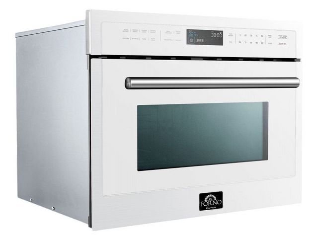 FORNO® Oliena 1.6 Cu. Ft. White Electric Speed Wall Oven-4