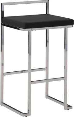 Signature Design by Ashley® Madanere Black/Chrome Bar Stool