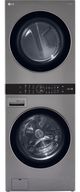 LG Graphite Steel Single Unit, 4.5 Cu. Ft. Washer, 7.4 Cu. Ft. Dryer, WashTower™ with Center Control™-0