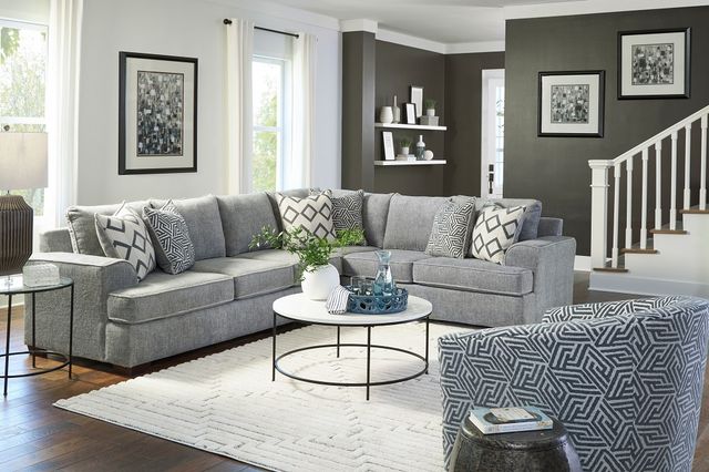 Grey two piece sectional discount
