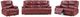 Coaster® Camila 3-Piece Red Manual Reclining Living Room Set-0