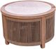 Signature Design by Ashley® Spooners Cove Beige Polyester Rope/Wooden Outdoor Cocktail Table-0