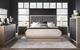 Legacy Classic Halifax Flax/Java King Upholstered Panel Bed-1