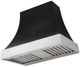 AGA Cascade 36" Matte Black Wall Mounted Range Hood  with Polished Chrome Trim-0