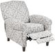Olliix by Madison Park Grey Kirby Push Back Recliner-1