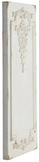 A & B Home 2-Piece White Large Rectangle Wall Panel Art Set-1