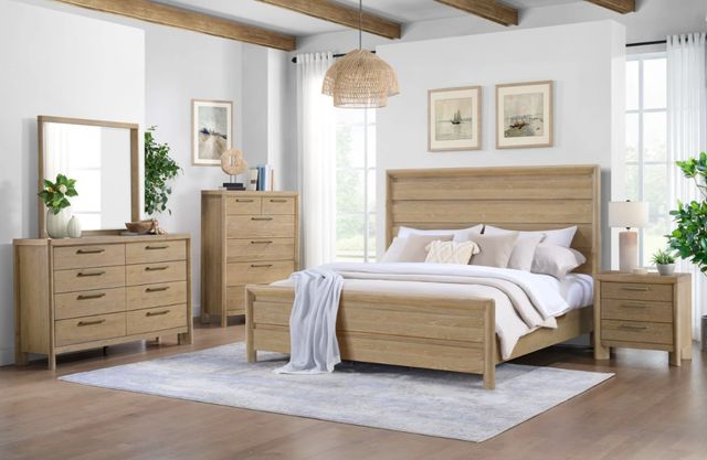 Emerald Home Pacific Grove Sand Dune King Panel Bed-1