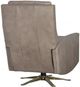 Fairfield® Customizable Loft Manual Swivel Recliner with Bright Brass Five Prong Base-4