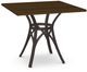 Amisco Customizable Kai Walnut Veneer Square Table-0