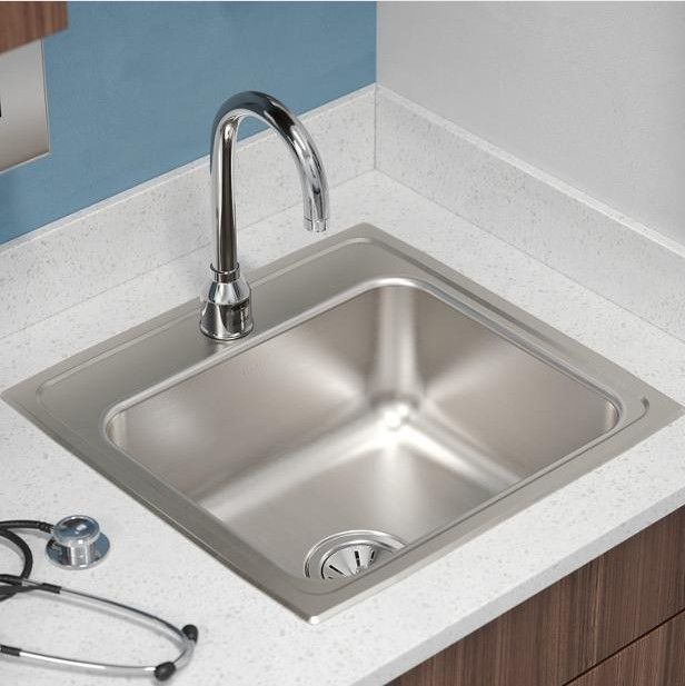 Elkay Lustertone® Lustrous Satin 20'' 1-Hole Single Bowl Drop-in Sink-2