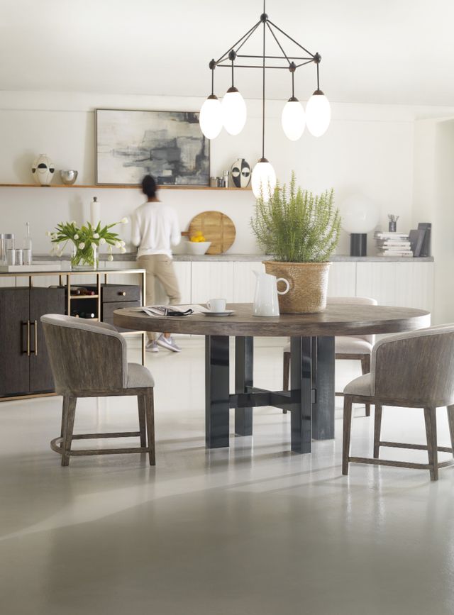 Hooker® Furniture Curata Mountain Modern Dining Table with Black Base-3