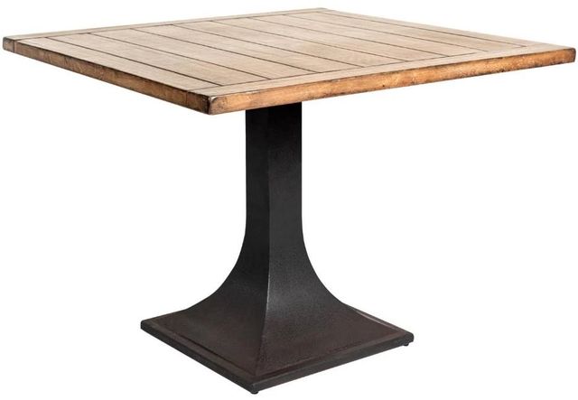 Nest Home Collections Jack Antique Natural Counter Table with Iron Base-0