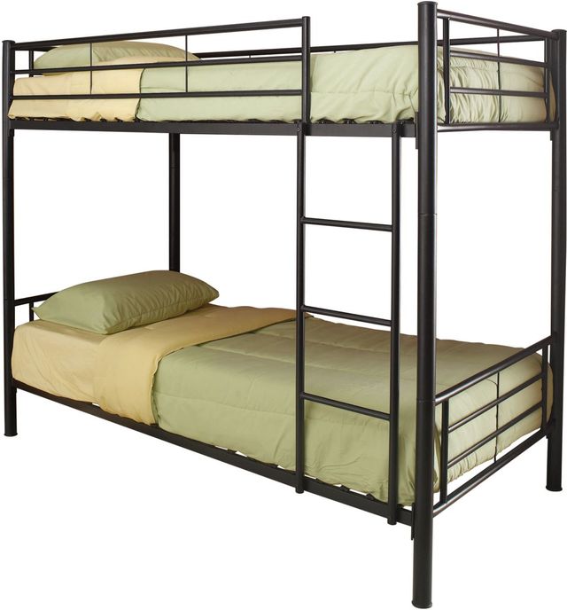 Coaster® Hayward Black Twin/Twin Bunk Bed-0
