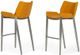 VIG Furniture Modrest Dave 2-Piece Orange Leatherette Bar Stool-4
