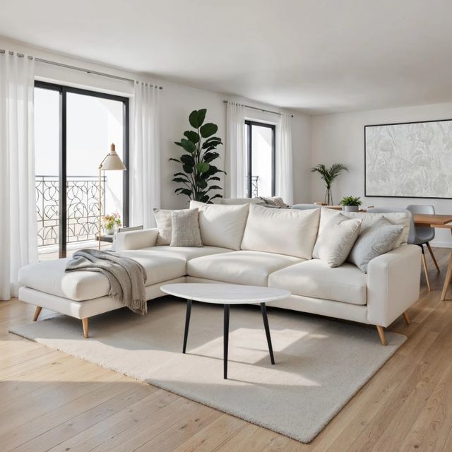 Renwil® Keely White Coffee Table with Matte Black Base-1