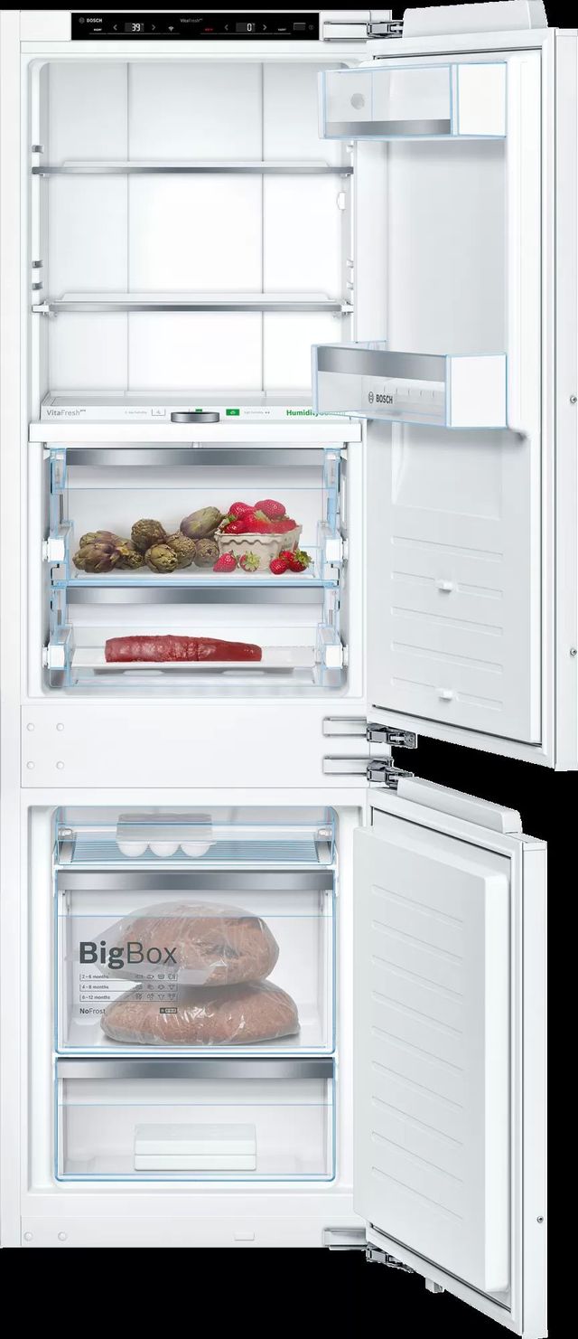Bosch 800 Series 8.3 Cu. Ft. Custom Panel Built In Bottom Freezer Refrigerator Dave