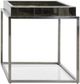 Decor-Rest® Furniture LTD Luxe Mirrored Side Table Top with Chrome Base-0