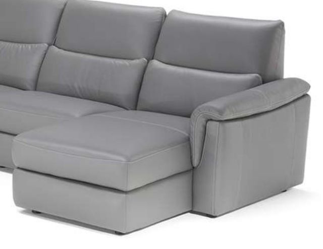 Natuzzi Editions Customizable Amorevole 6-Piece Leather Power Reclining Right-Arm Facing Sectional and Chaise with Power Headrest-2