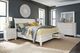 aspenhome® Cambridge White California King Sleigh Storage Bed-3