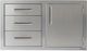 Alfresco™ 31.88" Stainless Steel Three Drawers with Door On Right-0