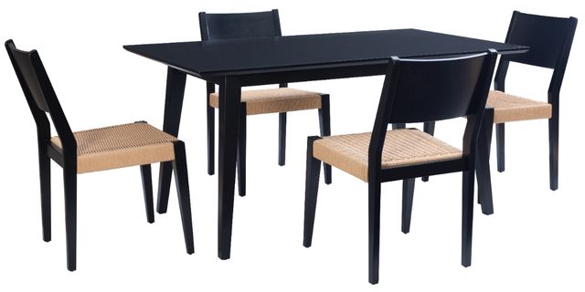 Powell® Cosgrove 5-Piece Black/Natural Dining Set-0