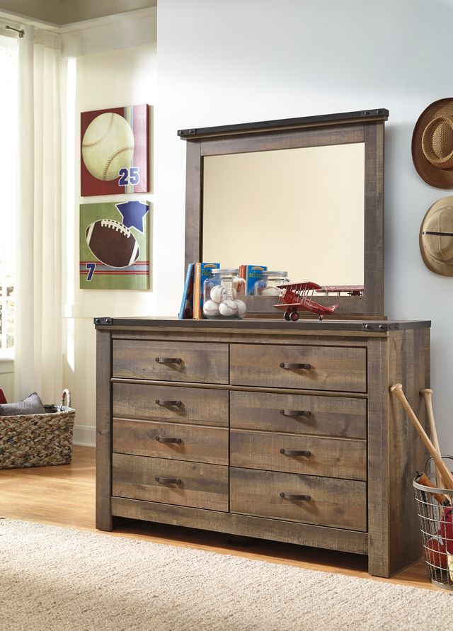 Signature Design by Ashley® Trinell Rustic Brown Bedroom Mirror-1